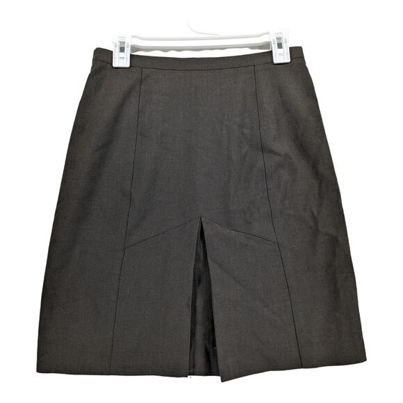 The Limited Stretch Pencil Skirt 4 Brown Side Zip Slit Office Work‎ Formals Mini - Picture 2 of 11